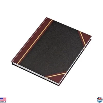 300-Page Record Book, Black Cover, Perfect for Journals & Note-Taking