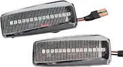 Turn Signal Lights for Benz W201 W202 W124 W140 R129 12V Flashing Car Turn Signal Lights Lateral Side Marker Lamps LED Strobe Indicator Accessories Turn Signal Lights(Dynamic Crystal)