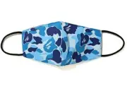 A Bathing Ape Bape ABC Camo 20S/S Face Mask Blue OSFM