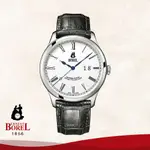 【ERNEST BOREL瑞士依波路錶】復古系列 白面皮帶 42MM (GS8680T6-48551BK)