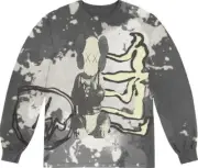 Size XL - Travis Scott Cactus Jack + Kaws For Fragment L/S Tee Multi Grey