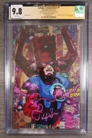 CGC 9.8 Collage Compendium #1 Galactic Conquest Virgin, Signed by Kyle Willis