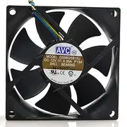 Compatible for AVC DS08025B12U 12V 0.70A 8cm 8025 4-Wire Cooling Fan