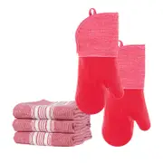 Kaf Home Strada Set of 5 Kitchen Linen Bundle