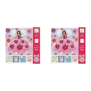 10pc Djeco Fairies Stencil Sheets Kids Art Drawing Educational Activity 4y+