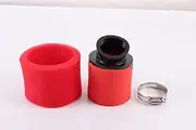 RED 38MM BENT ANGLED FOAM POD AIR FILTER 125CC PIT QUAD DIRT BIKE ATV BUGGY