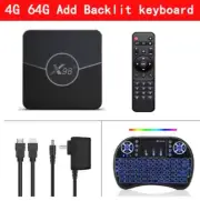 Smart X98 plus TV Box Android 11 Amlogic S905W2 4GB 32/64GB AV1 BT 2.4G&5G Wifi