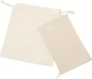WATIIFUFU 2pcs Canvas Ice Bags Reusable Thickened Crushed Ice Packing Pouches for Bars Home Use Lightweight and Portable for Cocktail Lovers and Bartenders