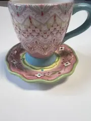 CERTIFIED INTERNATIONAL, Tamara Kate ,"HEARTS OF HOPE" Tea Cup Saucer Set