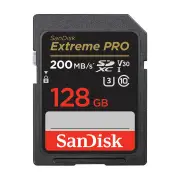 Sandisk Extreme PRO SDXC 128GB 200MB/s R 90MB/s W Memory Card