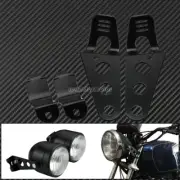 28mm-34mm Front Fork Ear Headlight Mount Brackets Motorcycle Chopper Cafe Racer