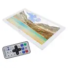 17in HD Digital Picture Frame With RC Clock Calendar 100‑240V 1440x900 Elect XXL