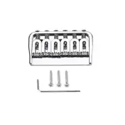 Chrome Fixed Guitar Bridge 52mm 6-String Hardtail Bridge For Electric Guitar e