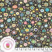 KAFFE FASSETT Free Spirit ROMAN GLASS GP001 Contrast Black Floral Quilt Fabric
