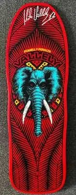 Signed Powell Peralta Mike Vallely Skateboard Deck Bones Brigade Santa Cruz