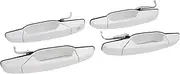 White Exterior Door Handle,for 1500 2500 3500 Vehicle Types,Long Lasting Automotive Exterior Door Handles,Enhance Vehicle'S Appearance,4Pcs