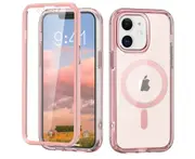 iPhone 12 Case,Shockproof Phone Case ,Scratch-Resistant Back Cover-Pink