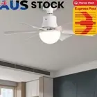Ceiling Fan Light with Remote 3 Gear Wind Speed Light Bulb Fan for Home Office