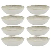 8PK Ecology Dinnerware Stoneware Linen Bowl 18cm Birch