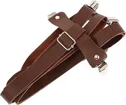 [GAROZATION] Fashionable Elastic Suspenders for Men Women Y-clip Back Comfortable Elastic Straps Pu Material