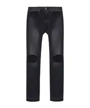 Rhude Distressed Relaxed Fit Jeans 29 Black