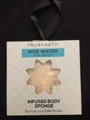 Trubeauty Rice Water Infused Body Sponge 3 oz NEW in Box