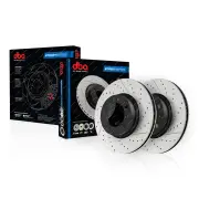 DBA Front Drilled Brake Rotors for Mercedes Benz C300 C320 C350 E200 E250 E300
