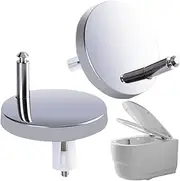 Toilet Top Fix Blind Hole Fittings - 2X Toilet Top Fix Replacement Fittings - Quick Release Fasten Bolts Nuts for Home Apartment Hotel Dorm Bathroom Use