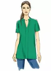 Vogue Sewing Pattern 9151 Ladies Misses V Neck Tunics Dress Size 4-14 Uncut