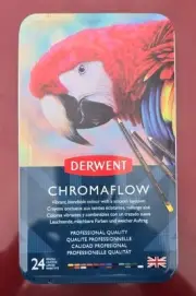 Derwent Chromaflow 24x Professional Colour Pencils (24 Tin Set) [Brand New]
