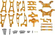 1/16 Skala RC Car Upgrade Set Lenering Kit Professional Simply Installation Metal Replace Parts for 16207 16209 16208 16210, Gold
