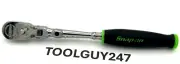 SNAP ON TOOLS USA THLX72 G 1/4 Dr Dual 80 Locking Flex Head Ratchet Green NEW +