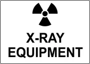 X-RAY EQUIPMENT 1 | Laminated Vinyl Decal Sticker Label