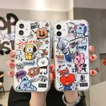 ✨熱銷✨ BT21防彈少年團適用蘋果12/13PROMAX/IPHONE11/7/8PLUS/13PRO手機殼 周邊✨高