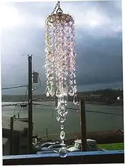 Premium Wind ChimesBells, Crystal Wind Chimes Colorful Stunning Sparkling Windchimes for Outdoor Hanging Decor