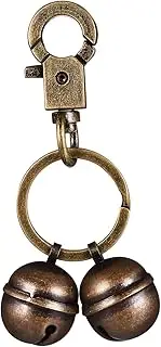 Toyvian Dog Collar Bell Pendant Brass Pet Collar Decor with Spring Snap Hook Pleasant Sound Versatile Use for Dogs and Cats Elegant and Durable Accessory for Pet Tracking