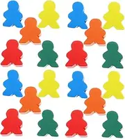Kisangel 50pcs Chess Accessories Hardwood Game Tokens Hues Accessory Small Peg Counters Classroom Adults Colorful Intellectual Chessboard Token Board Chess Table Pawn Checkers