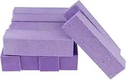 segolike 10 Pieces Rectangular Nail Polish Buffer Block Manicure Tools - Purple, as described