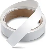 FAKILO Melamine Edge Banding, White Pre-glued Veneer Edge Banding for Cabinet Repair Furniture Restoration (3/4" x 10ft)