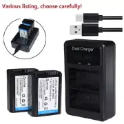 NP-FW50 Battery or LED Charger for Sony NEX-3 NEX-3N NEX-5 NEX-5N NEX-5R NEX-5T