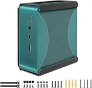 Maozhren Metal Mini PC Mount Compatible with Beelink SER7, SER7 MAX Mini PC, Vesa/Wall/Under Desk, Easy to Install, Black