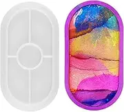 EZONEDEAL Resin Tray Mold, Oval Rolling Silicone Tray Molds, Epoxy Platter Molds, Epoxy Resin Tray Mold Large DIY Casting Craft Decorating for Craft Jewelry Storage, Home Decoration