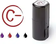 Teacher Grading Stamps, Self-Inking Rubber Stamps, Feedback Stamps for Homework and Projects, Assessment Stamps for Schools and Colleges (C-, Red)