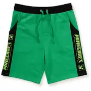 Minecraft Boys Shorts - Black & Green