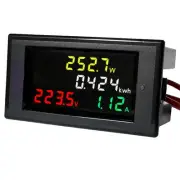 AC 80-300V LCD Digital Voltmeter Ammeter Volt Amp Power Kwh Panel Meter 100A CT
