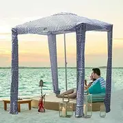 [Generic] Beach Tent Sun Shelter UPF50+, Portable Beach Cabana UV Protection Outdoor Shade for Camping Trips, Fishing, Backyard Fun or Picnics