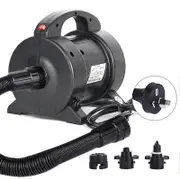 Portable 1600W Electric Pump Air Mattress Pump Quick Inflation Electric Air Pump Inflator Deflator with 2 Nozzles for Air Bed Raft Boat AU Plug