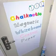 Magnetic Whiteboard Contact Paper, 39.3" x 17.7", Self Adhesive Magnetic Dry Erase Board, Alphabets Magnets Learning Writing Board for Office, Classroom, Homeschool Kids Toddlers