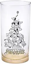 Peanuts 626105 75th Anniversary Snoopy Glass Tumbler Glass, Approx. 15.2 fl oz (430 ml), Microwave Safe, Character Goods, Tableware, Miscellaneous Goods, Anniversary Tableware, SN Pyramid, Made in