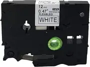 NEOUZA Black On White Flexible Id Wire Label Tape Compatible for Brother Tze-Fx231 Tz Fx231 12Mm X 8M